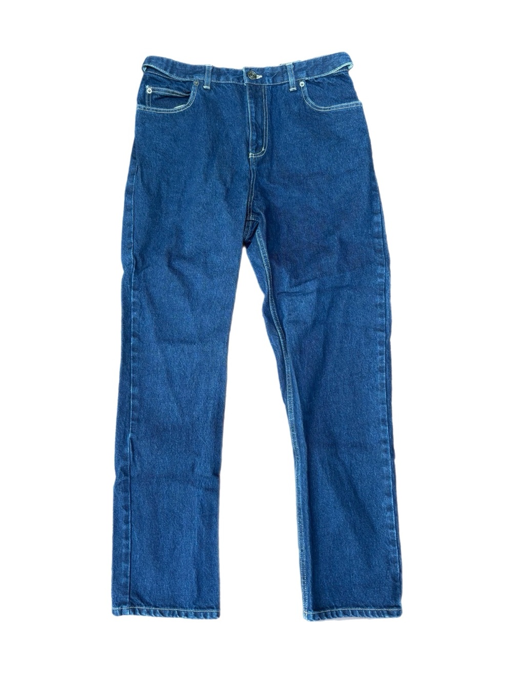 Lands End | Vintage Adjustable High Waisted Straight Leg Denim Jeans